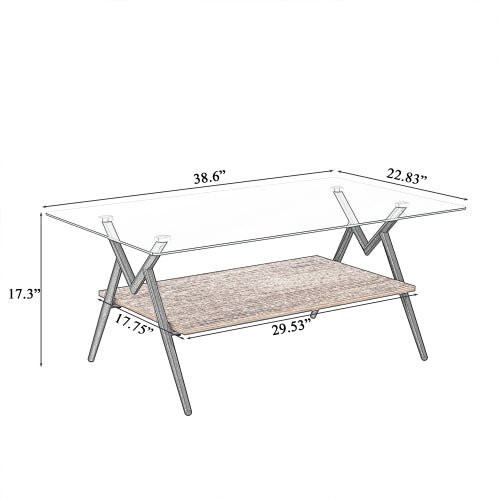 Modern Rectangular Coffee Table
